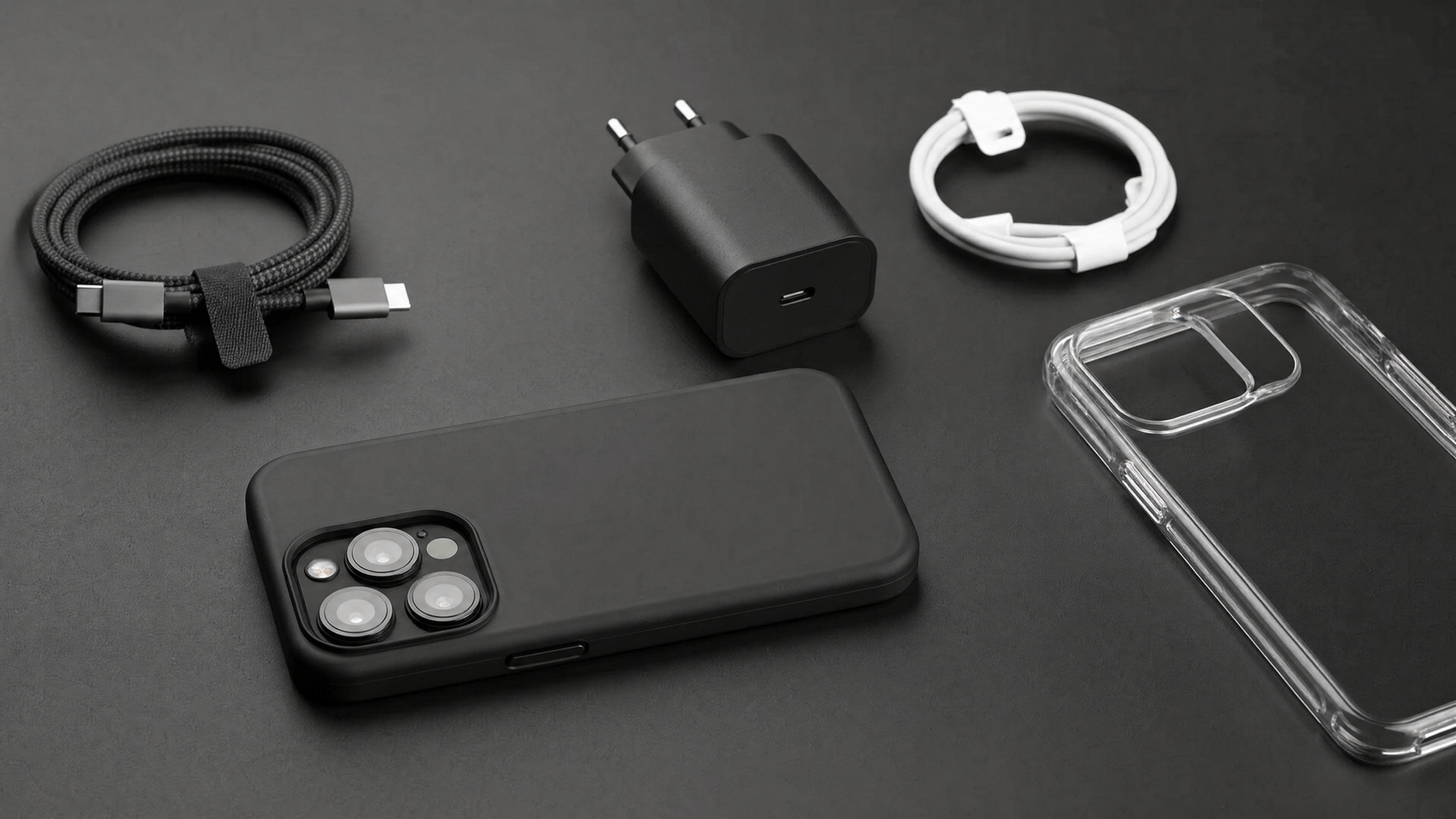 Accessoires haut de gamme : câbles, chargeurs et coques